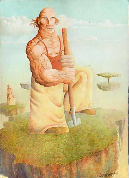 Man with Spade